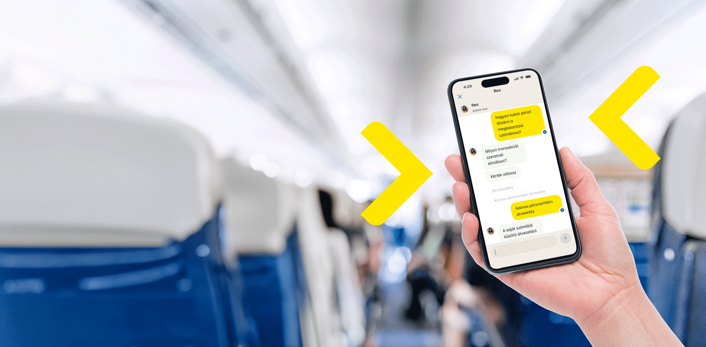 Chat beszélgetés egy mobilképernyőn
