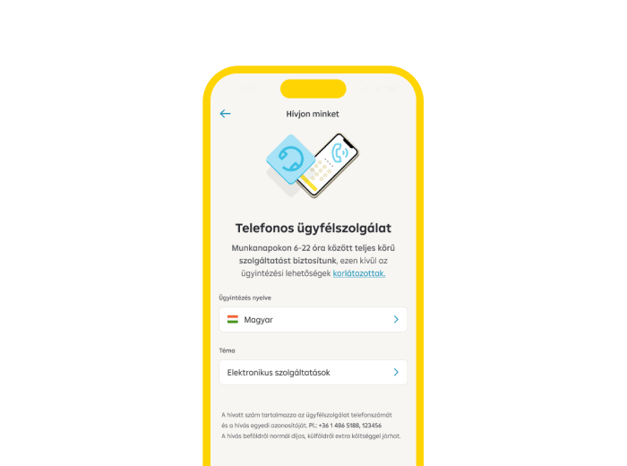 Telefonhívás a mobilapplikációból