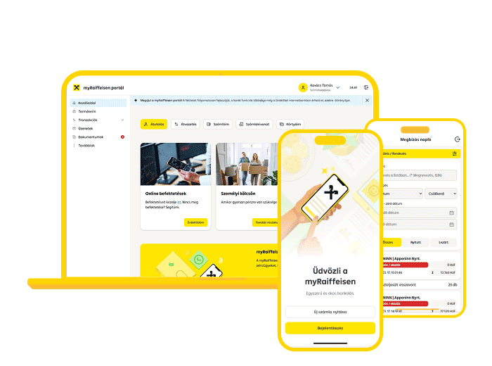 Mobilbank, internetbank