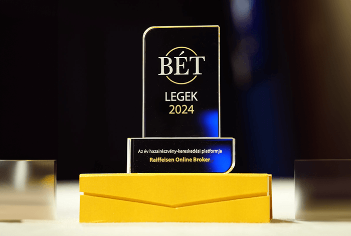 BÉT legjobb hazairészvény-kereskedési platformja díj