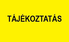 Koronavírussal kapcsolatos tájékoztatás